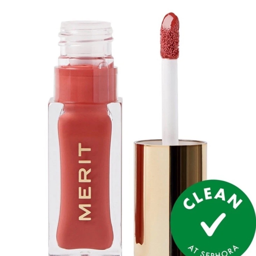 NEW Never Opened Merit Shade Slick Tinted Lip Oil, Pink Beet, 0.23oz Full Size